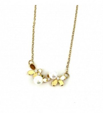 Collares acero dorado...