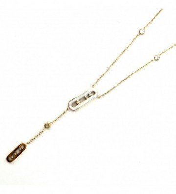 Collares acero dorado...