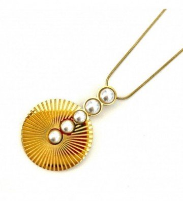 Collares acero dorado...