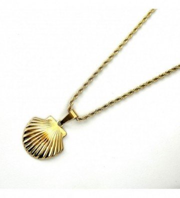 Collares acero dorado...