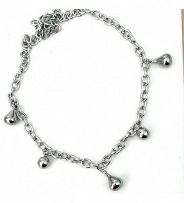 Collares acero plateado...