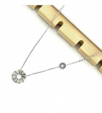 Collares acero plateado...