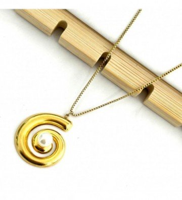 Collares acero dorado...