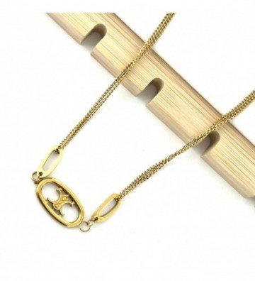 Collares acero dorado...