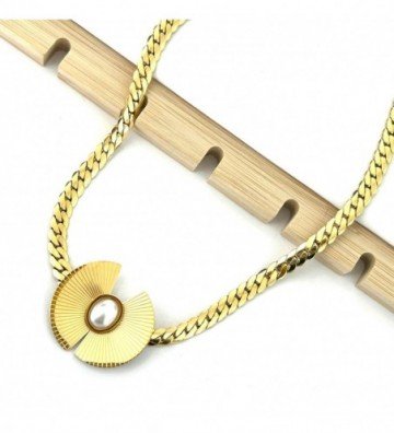 Collares acero dorado...