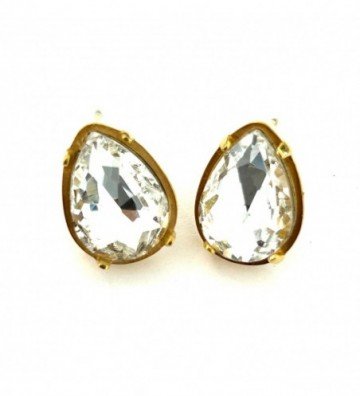 Pendientes acero dorado...