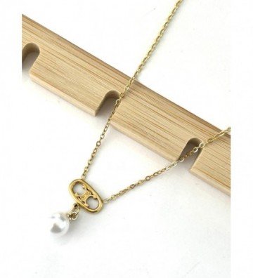 Collares acero dorado...