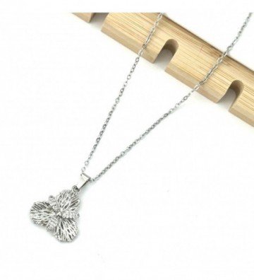 Collares acero plateado...