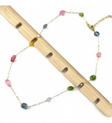 Collares acero dorado...