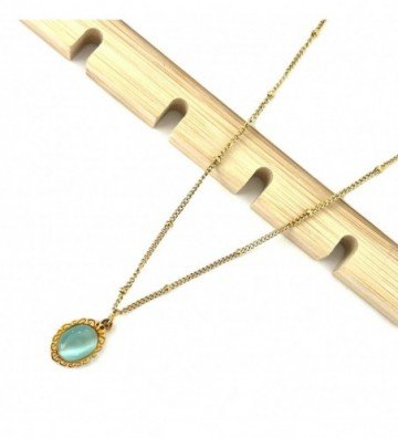 Collares acero dorado...