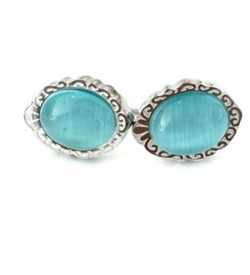 Pendientes acero plateado...