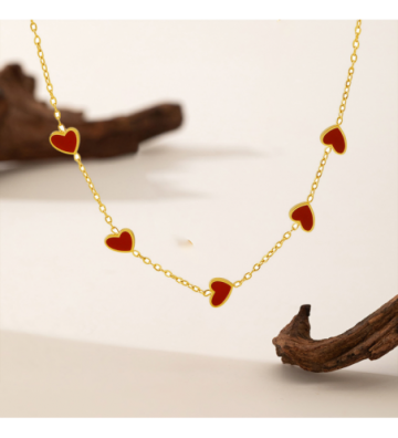 Collares acero Dorado...
