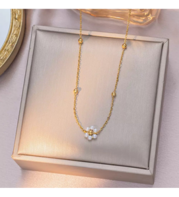 Collares acero Dorado...