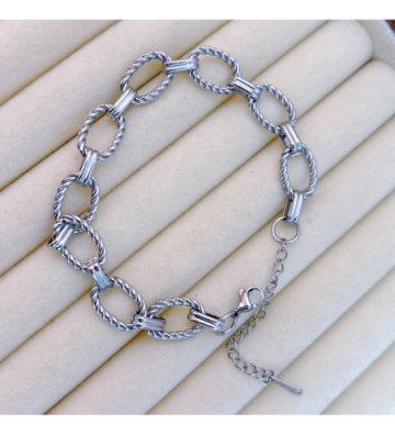 Pulseras brazaletes acero...
