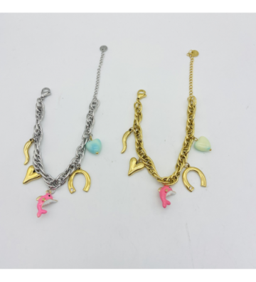 Pulseras brazaletes acero...