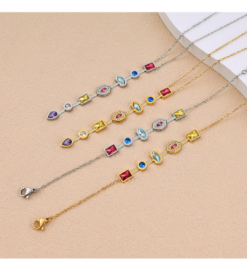 Collares acero Dorado...