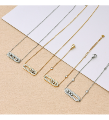 Collares acero Dorado...
