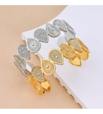Pulseras brazaletes acero...
