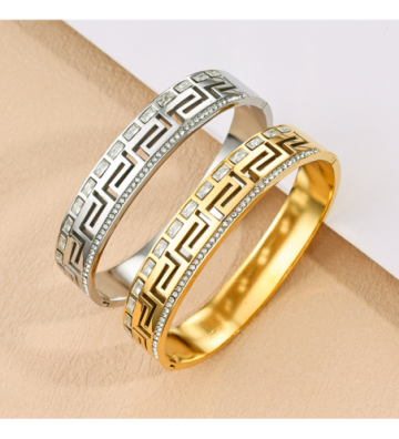 Pulseras brazaletes acero...