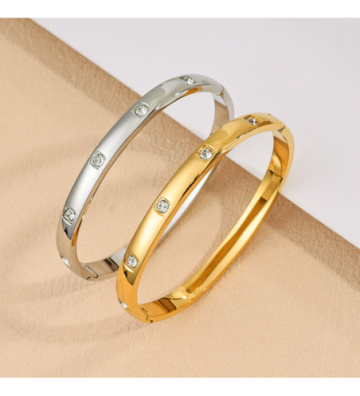 Pulseras brazaletes acero...