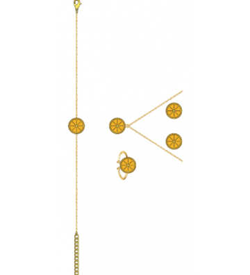Collares acero Dorado...