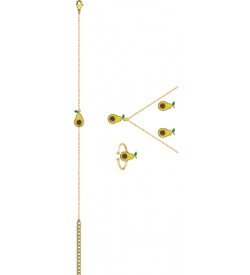 Pendientes acero Dorado...