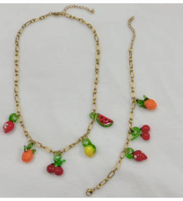 Collares acero Dorado...