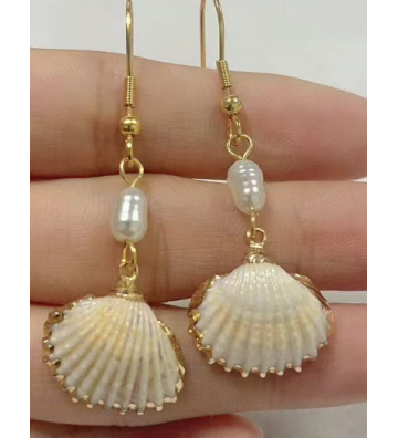 Pendientes acero Dorado...
