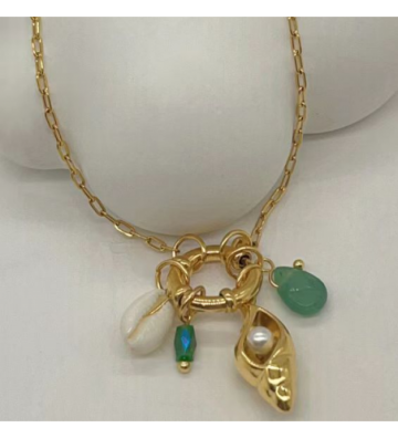 Collares acero Dorado...
