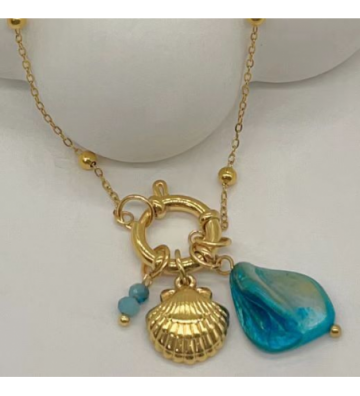 Collares acero Dorado...