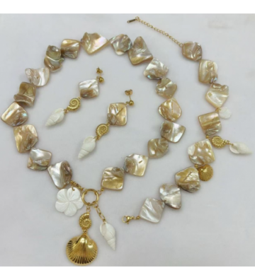 Collares acero Dorado...