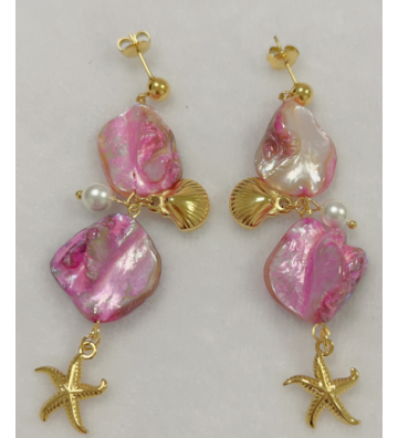 Pendientes acero Dorado...