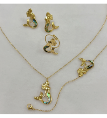 Collares acero Plateado...