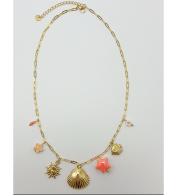 Collares acero Dorado...