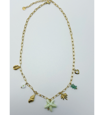 Collares acero Dorado...