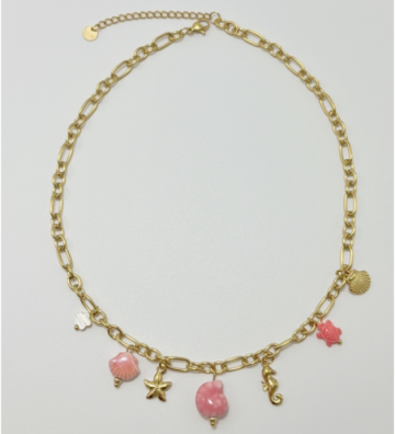Collares acero Dorado...