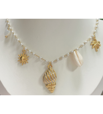 Collares acero Dorado...