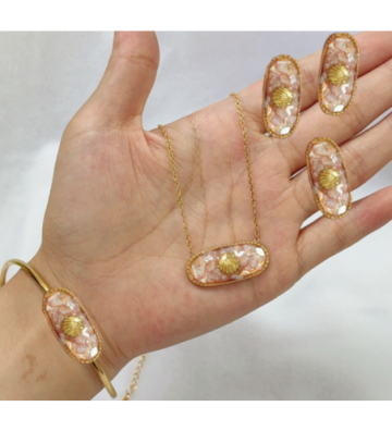 Collares acero Dorado...
