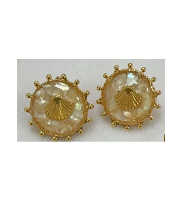 Pendientes acero Dorado...
