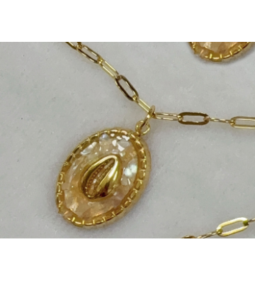 Collares acero Dorado...