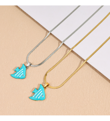 Collares acero Dorado...
