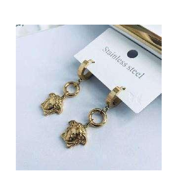 Pendientes acero Dorado...