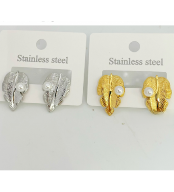 Pendientes acero Plateado...