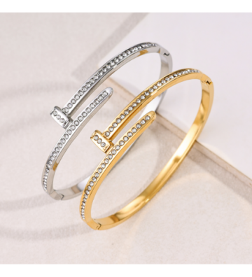Pulseras brazaletes acero...