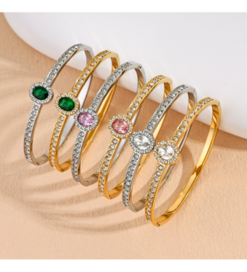Pulseras brazaletes acero...