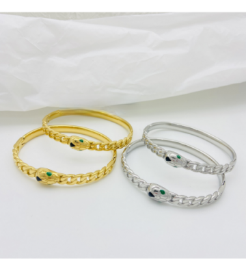 Pulseras brazaletes acero...