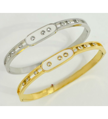 Pulseras brazaletes acero...
