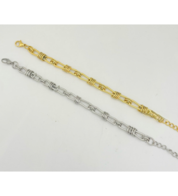 Pulseras brazaletes acero...