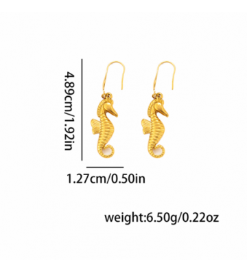 Pendientes acero Dorado...