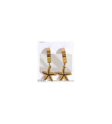 Pendientes acero Dorado...